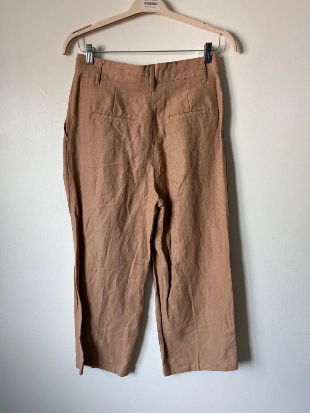 Wilfred The Effortless Pant Linen Blend Camel/Tan Size 8